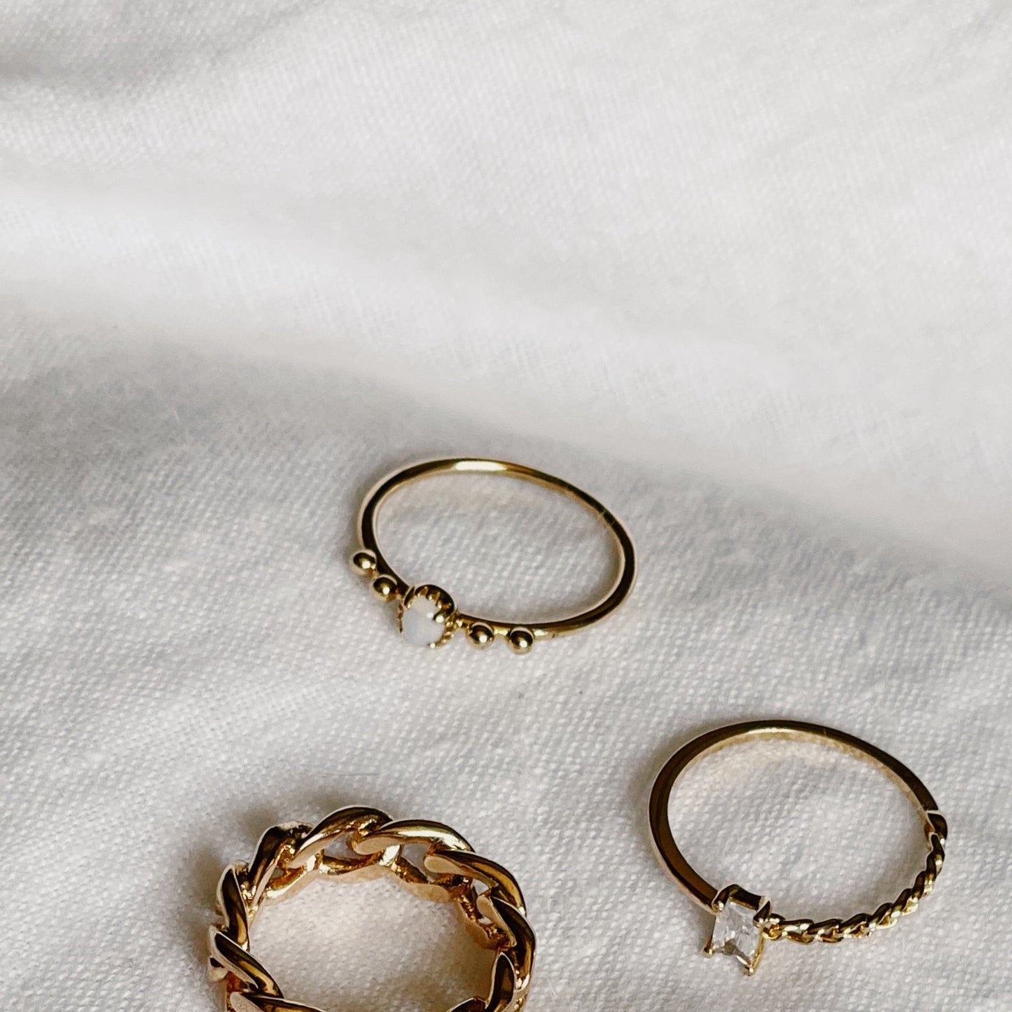 Bague Opaline en pierre de lune