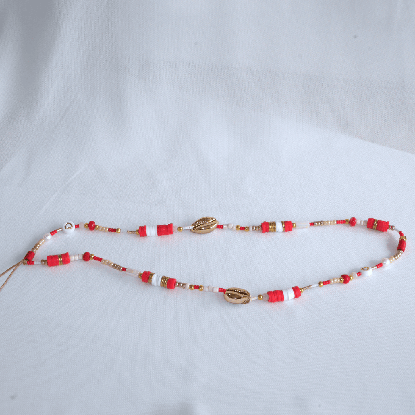 Bijou de téléphone Red and Gold