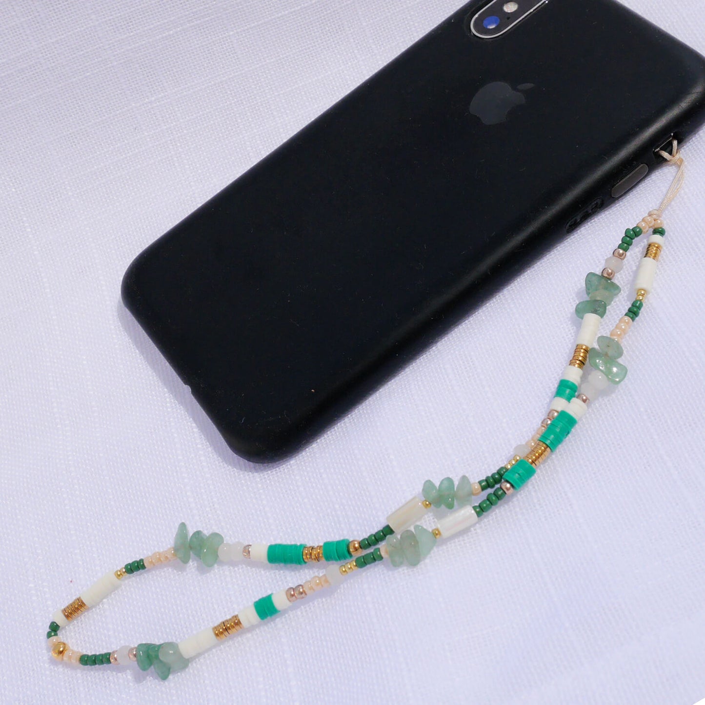 Bijou de téléphone vert