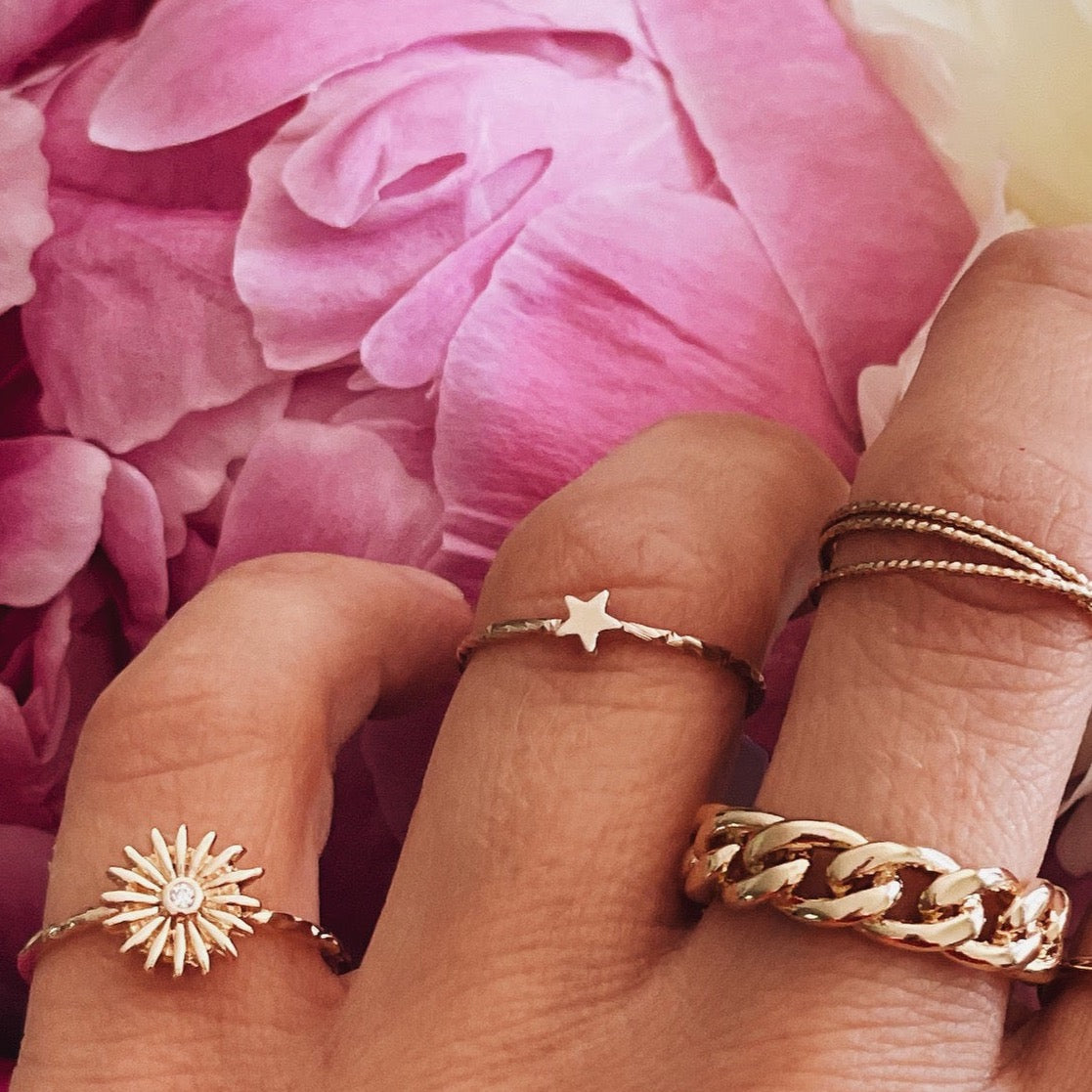 Bague étoile stella