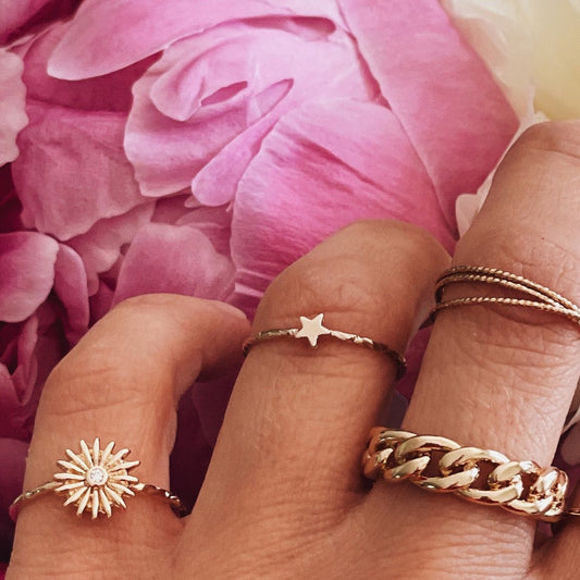 Bague étoile stella