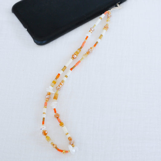 Bijou de téléphone orange