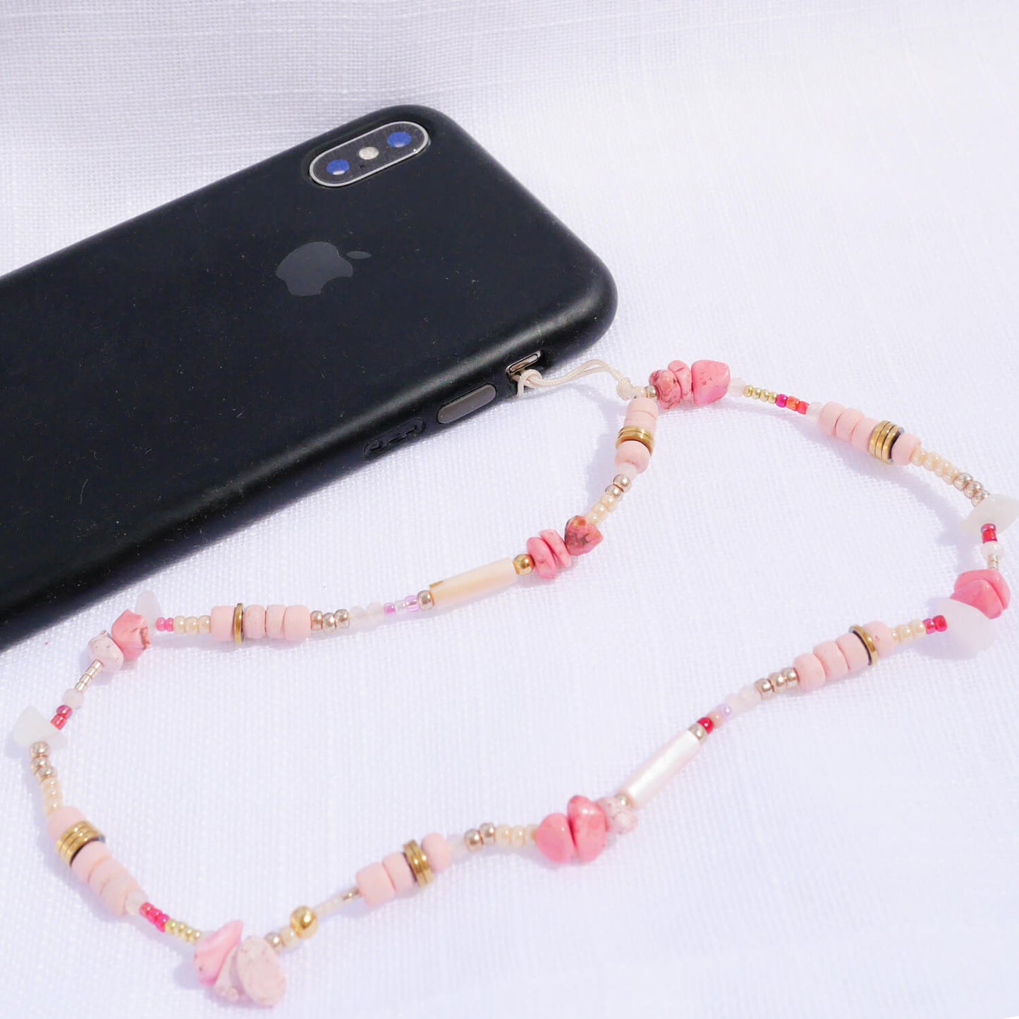 Bijou de téléphone rose