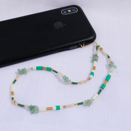 Bijou de téléphone vert